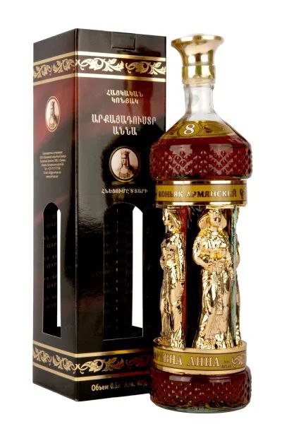 Бренді Вірменський Царівна Анна 8 y.o. 40% 0.5 л gift box